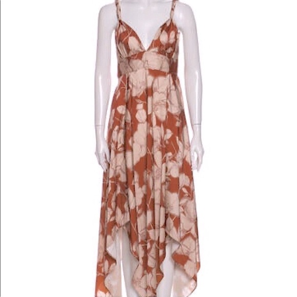 Alexis Floral Maxi Dress in Rust and White - Picture 5 of 11